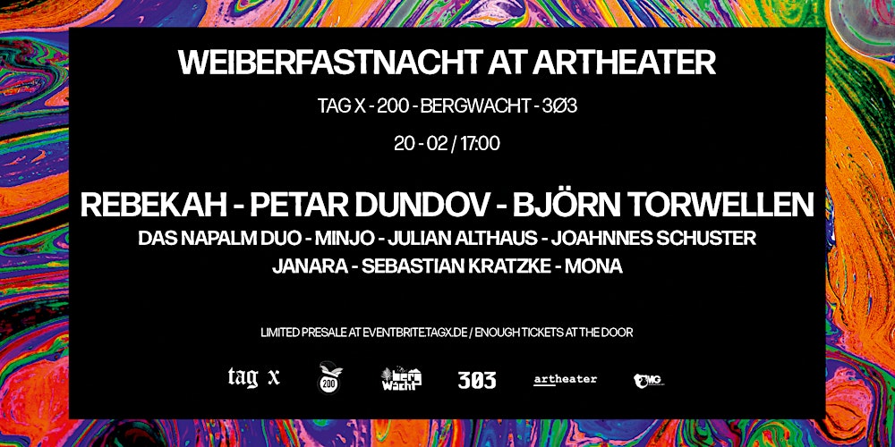 Weiberfastnacht At Artheater Rebekah Petar Dundov Bjorn Torwellen