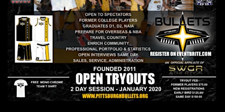 Professional Basketball Open Tryouts primary image
