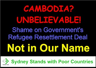 Stand Up for Refugees Rally - Against the Resettlement Deal with Cambodia primary image
