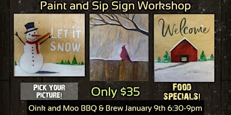 Paint and Sip Sign Workshop 2020 primary image