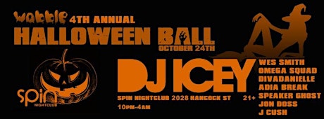 WOBBLE EVENTS' 4th annual HALLOWEEN BALL with DJ ICEY primary image