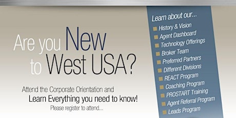 West USA Realty - Surprise Orientation February primary image