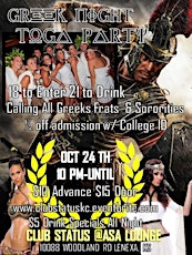 Club Status @ ASA Lounge Greek Night College Toga Party primary image