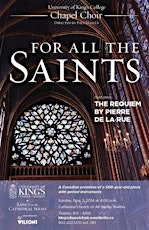 For All The Saints - featuring the Pierre de la Rue Requiem Mass primary image