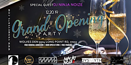 Wolves Den *Grand Opening Party* primary image