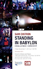 Sam Cintron SIB Standing in Babylon Concert Fri Nov 7 in Toms River at Church of Grace & Peace/produced by Hope Center Arts primary image