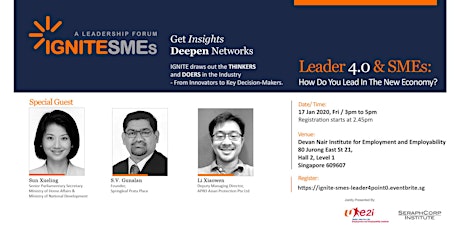 Ignite SMEs - Leader 4.0 & SMEs: How Do You Lead In The New Economy?  	 primary image