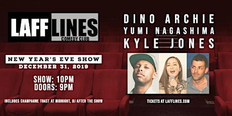 Lafflines NYE with Dino Archie, Yumi Nagashima and Kyle Jones primary image