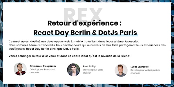 Retour d’expérience :  React Day Berlin & DotJs Paris