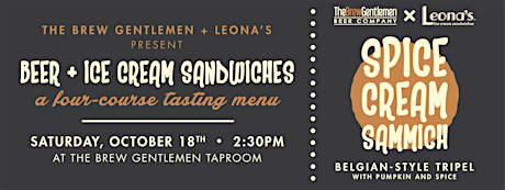 Beer & Ice Cream Sandwiches with The Brew Gentlemen & Leona's primary image