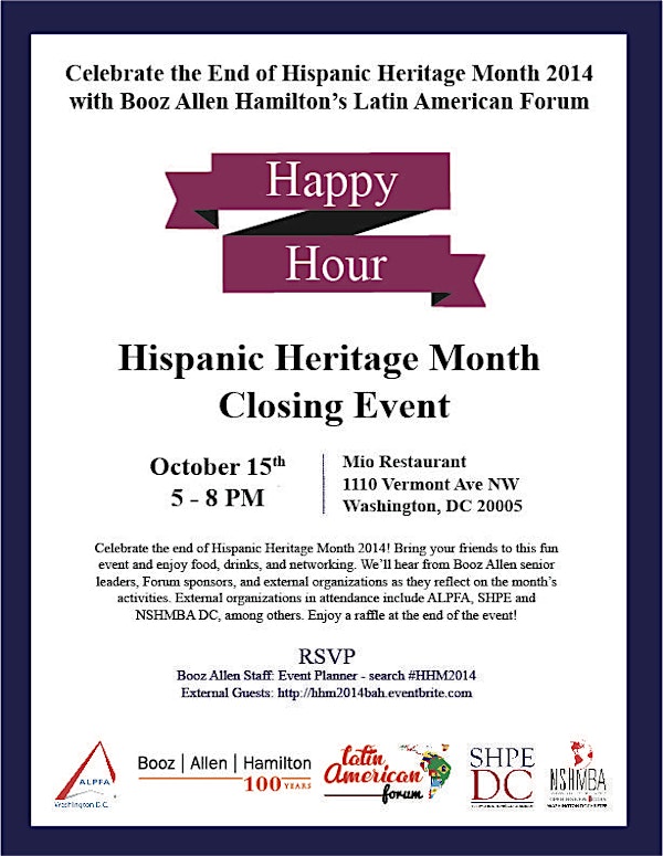 Hispanic Heritage Month Closing Event with Booz Allen and Diversity Partners