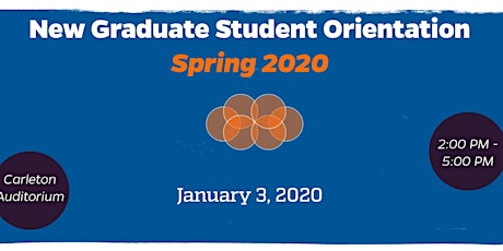 UF Spring 2020 New Graduate Student Orientation primary image