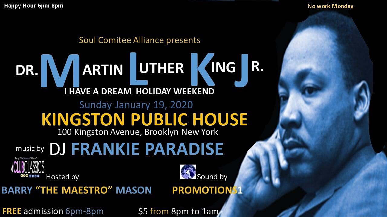 MLK Weekend House Music Event Frankie Paradise