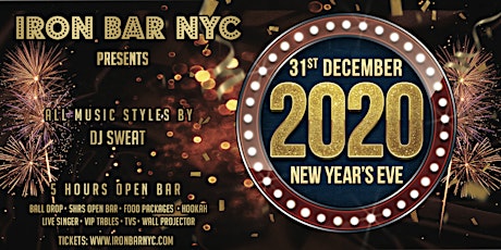 Iron Bar NYC / New Years Eve 2020 Party primary image
