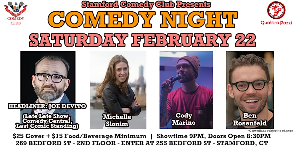 Stamford Stand Up Comedy Night With Joe Devito And Friends Tickets