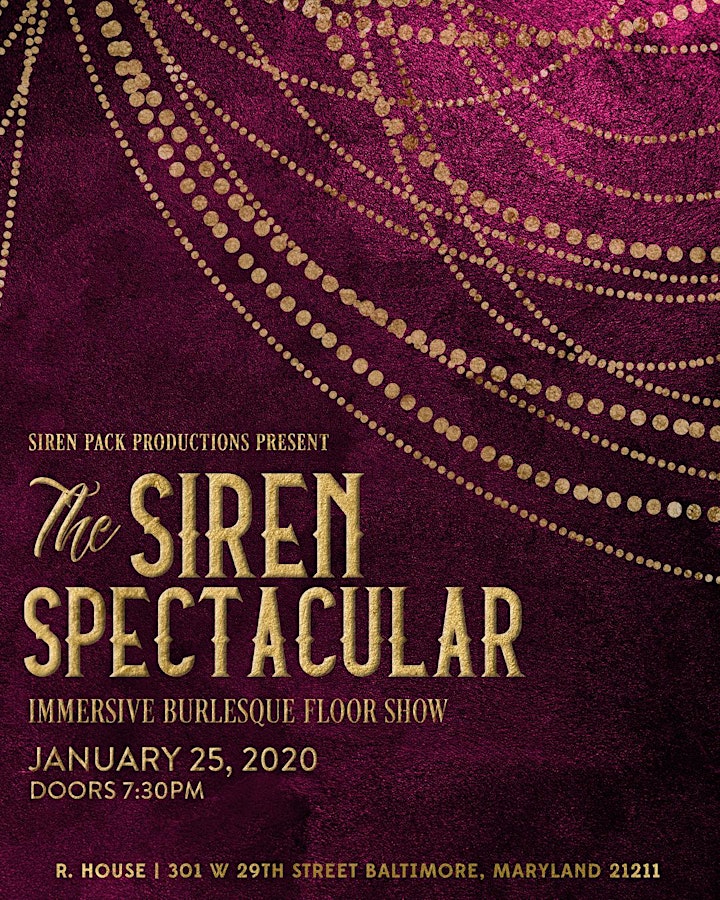 The Siren Spectacular - Immersive Burlesque Floor Show image