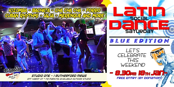 Latin Dance Social Saturday - Blue Edition!