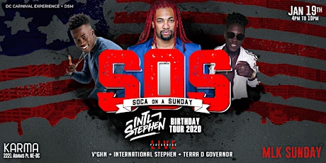 SOCA on A SUNDAY :: Int'l Stephen Bday Tour feat. V'ghn & Terra D Governor primary image