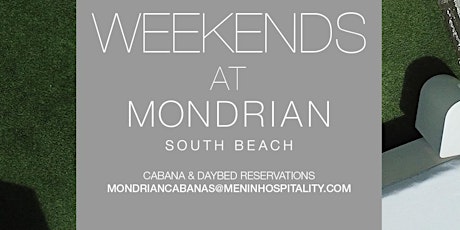Weekends at Mondrian Pool primary image