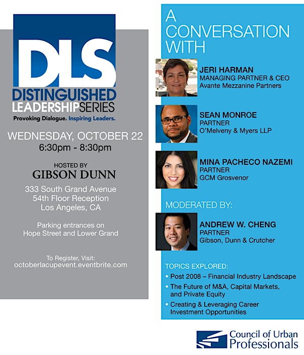 CUP's Los Angeles Distinguished Leadership Series Event