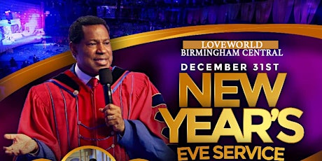 31st December 2019 Special New Year's Eve Service with Pastor Chris primary image