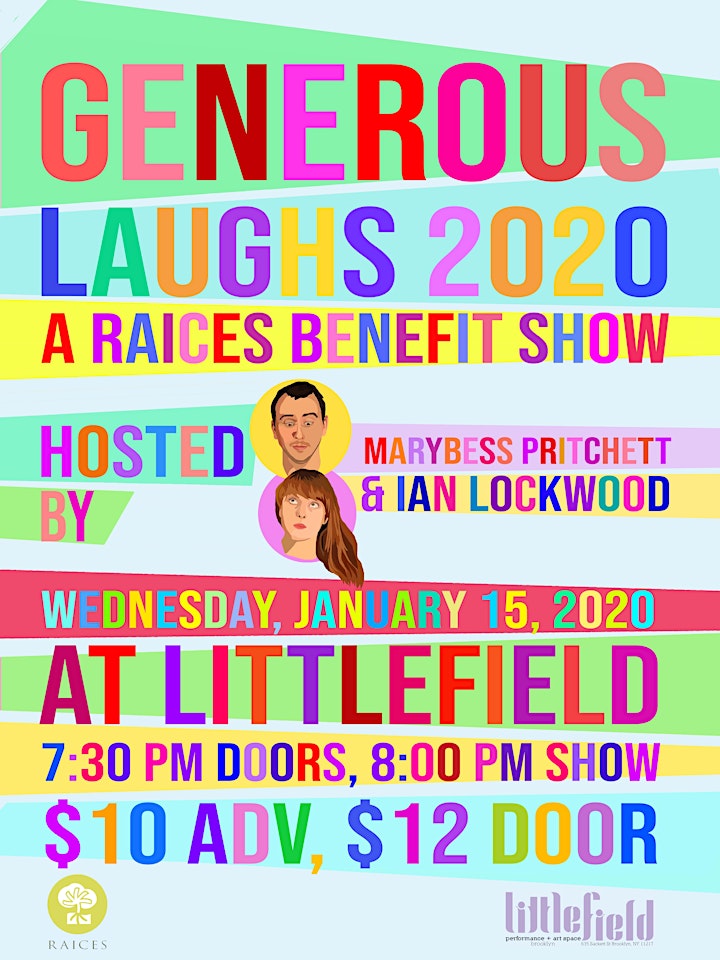 Generous Laughs 2020: A RAICES Benefit Show image