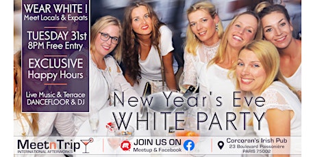 Image principale de Free New Year's Eve White Party ! Parisians & Internationals !