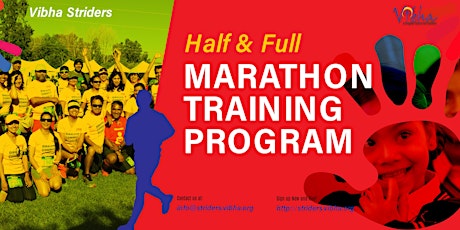 FREE Information Session for Vibha Striders Marathon Training Program 2020 primary image