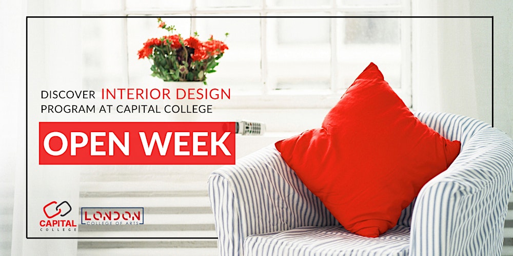 Interior Design Diploma Open Week Capital College Tickets