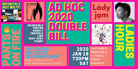 Comedy Double Bill - Ladies' Hour + Pants on Fire  primary image