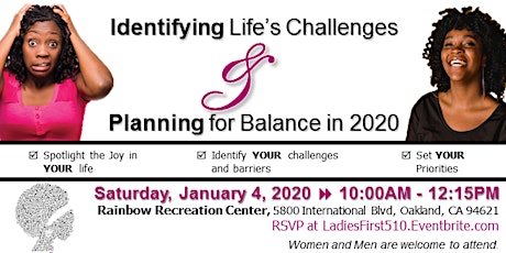 Identifying Life’s Challenges & Planning for Balance in 2020 primary image