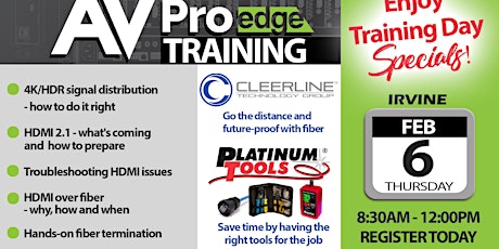 AV Pro edge - Cleerline Training with Platinum Tools primary image