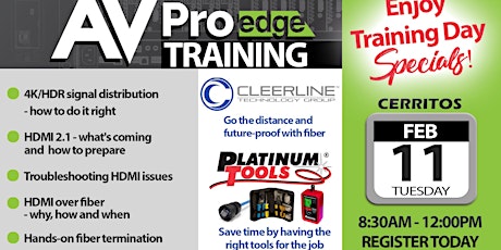 AV Pro edge - Cleerline Training with Platinum Tools primary image