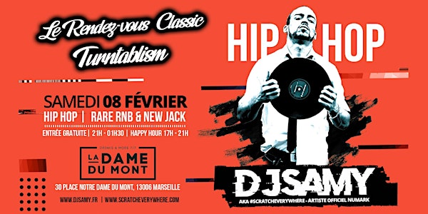 DJ SAMY @ La Dame Du Mont |Classic Hip Hop | Rare RnB & New Jack
