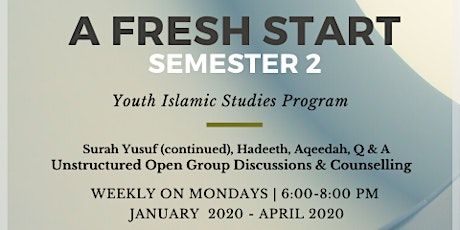 BIY - A Fresh Start Semester 2 [weekly course] primary image
