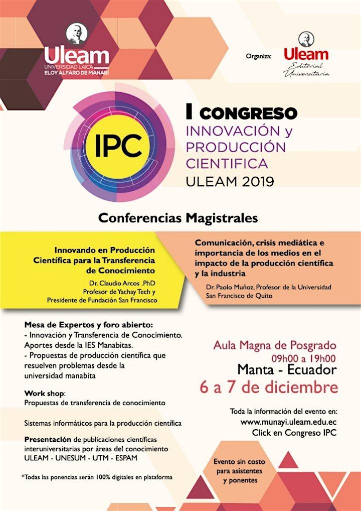 Imagen de I CONGRESO DE INNOVACIÓN Y PRODUCCIÓN CIENTÍFICA