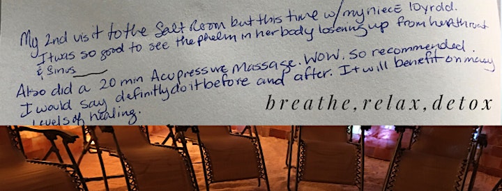 Salt Room Therapy 20min Acupressure Massage With Licensed Therapist
