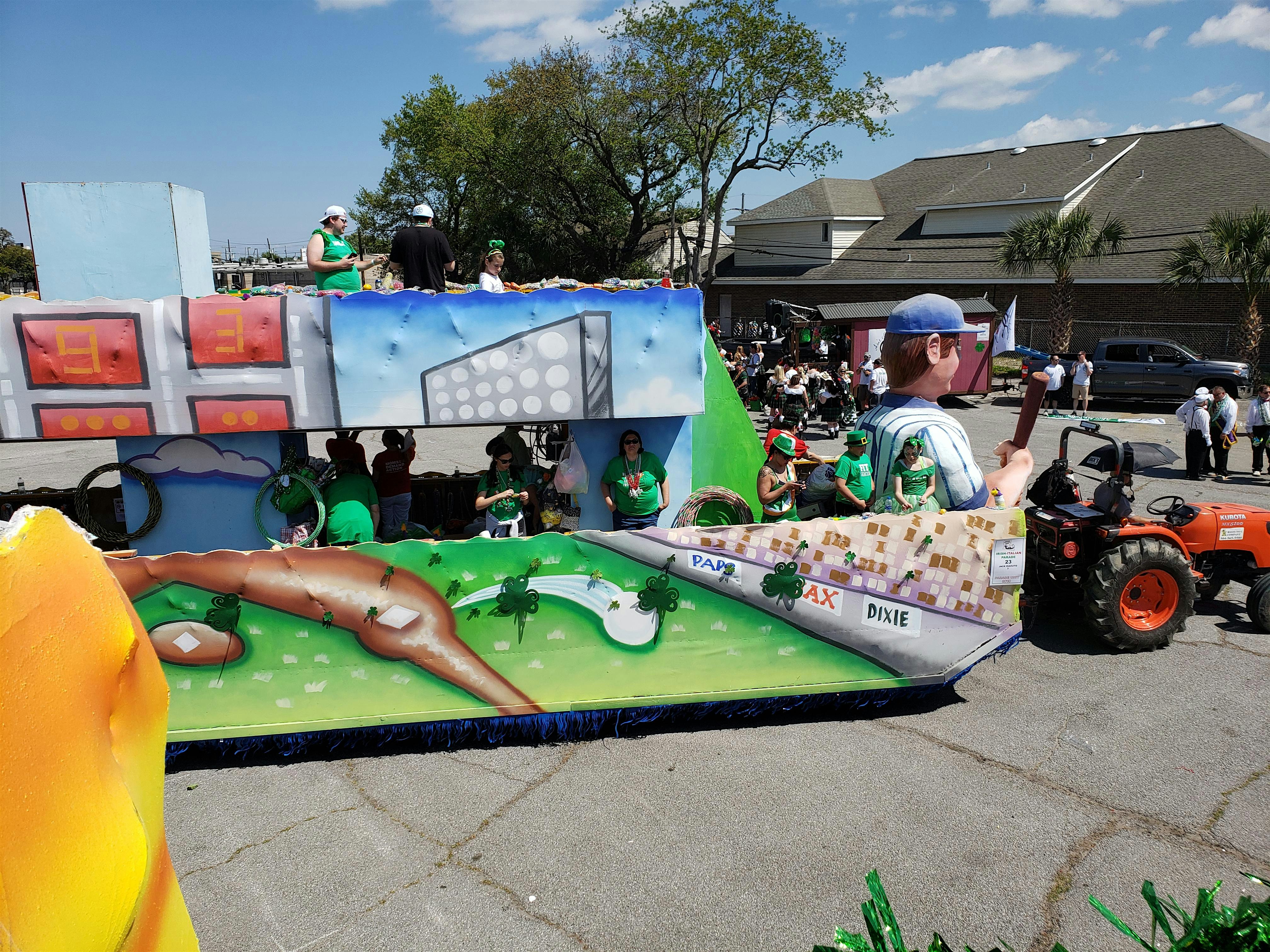 RIDE A FLOAT IN THE 2020 METARIE RD. ST.PATS OR IRISH - ITALIAN PARADE RIDE