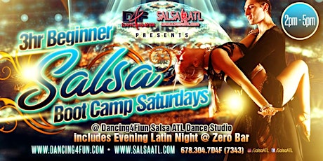 Hauptbild für 3hr Salsa Boot Camp ALL EVENTS ARE CURRENTLY CANCELLED DUE TO COVID-19