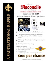 SAINTS PRIVATE OWNER'S SUITE EXPERIENCE RAFFLE primary image