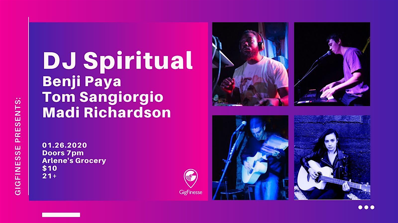DJ Spiritual, Benji Paya, Tom Sangiorgio, Madi Richardson at Arlenes (NYC)