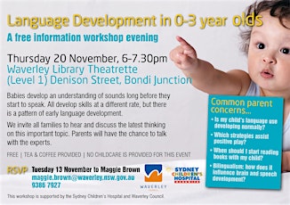 language development in 0-3 year olds primary image
