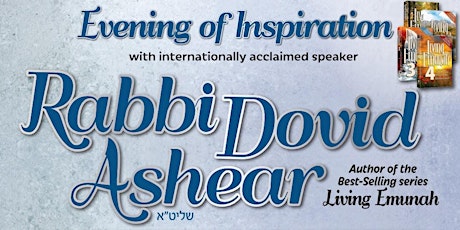 Manchester  Event  (Mechitza) - Tuesday 21st Jan with Rabbi Dovid Ashear primary image