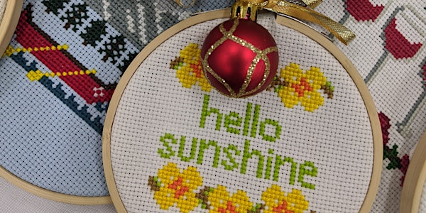 Intro To Cross Stitch Workshop at DVLB in Waterloo