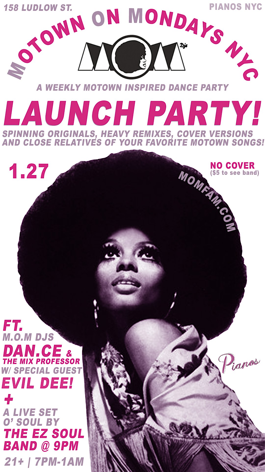 MOTOWN ON MONDAYS NYC LAUNCH PARTY