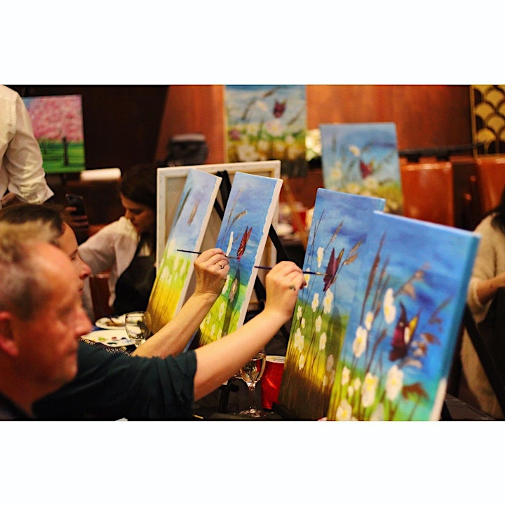 Sip n Paint  Thursday 7pm @Auck City Hotel - Water Lily & Koi! image