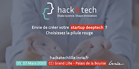 Image principale de hackAtech. Shake science. Shape innovation.