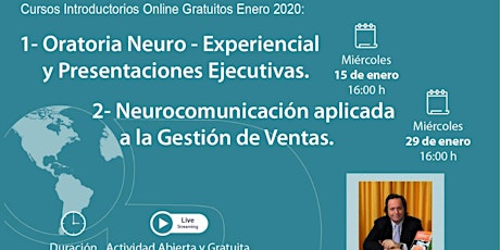 Imagen principal de Cursos online: Oratoria Neuro Experiencial + Neurocomunicación y Ventas