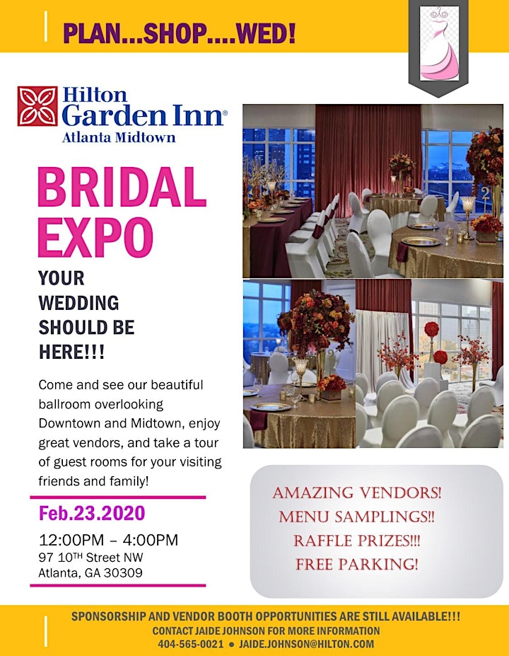 Bridal Expo At The Hilton Garden Inn Atlanta Midtown 23 Feb 2020