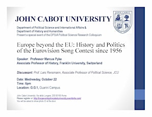 Research Colloquium "Europe beyond the EU: the Eurovision Song Contest" primary image